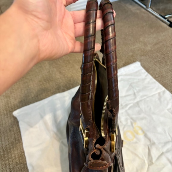 Chloe Marcie Medium Zip Leather Satchel Bag with dust bag 🌻🧡 - Picture 16 of 16